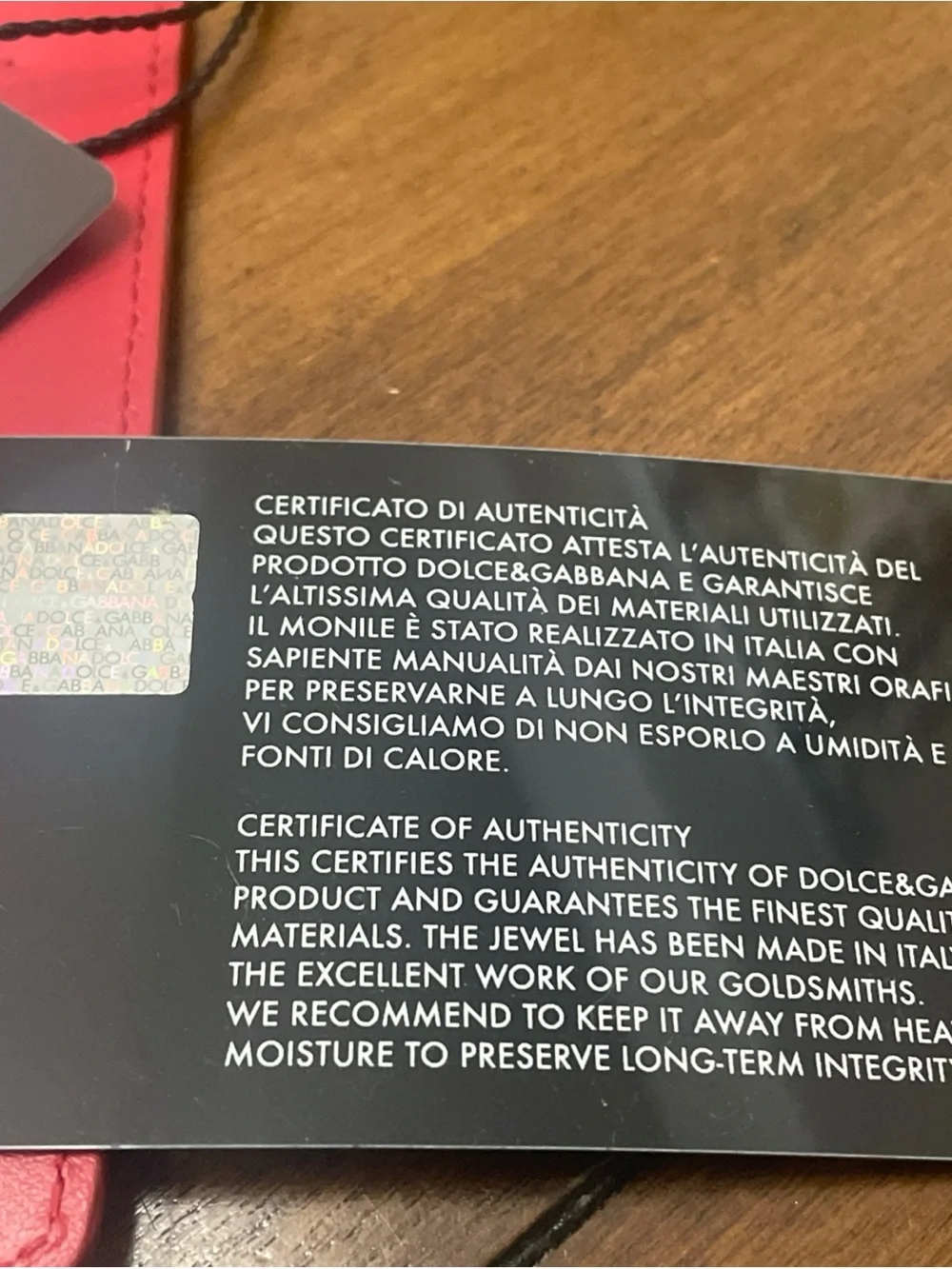 Dolce & Gabbana compact leather